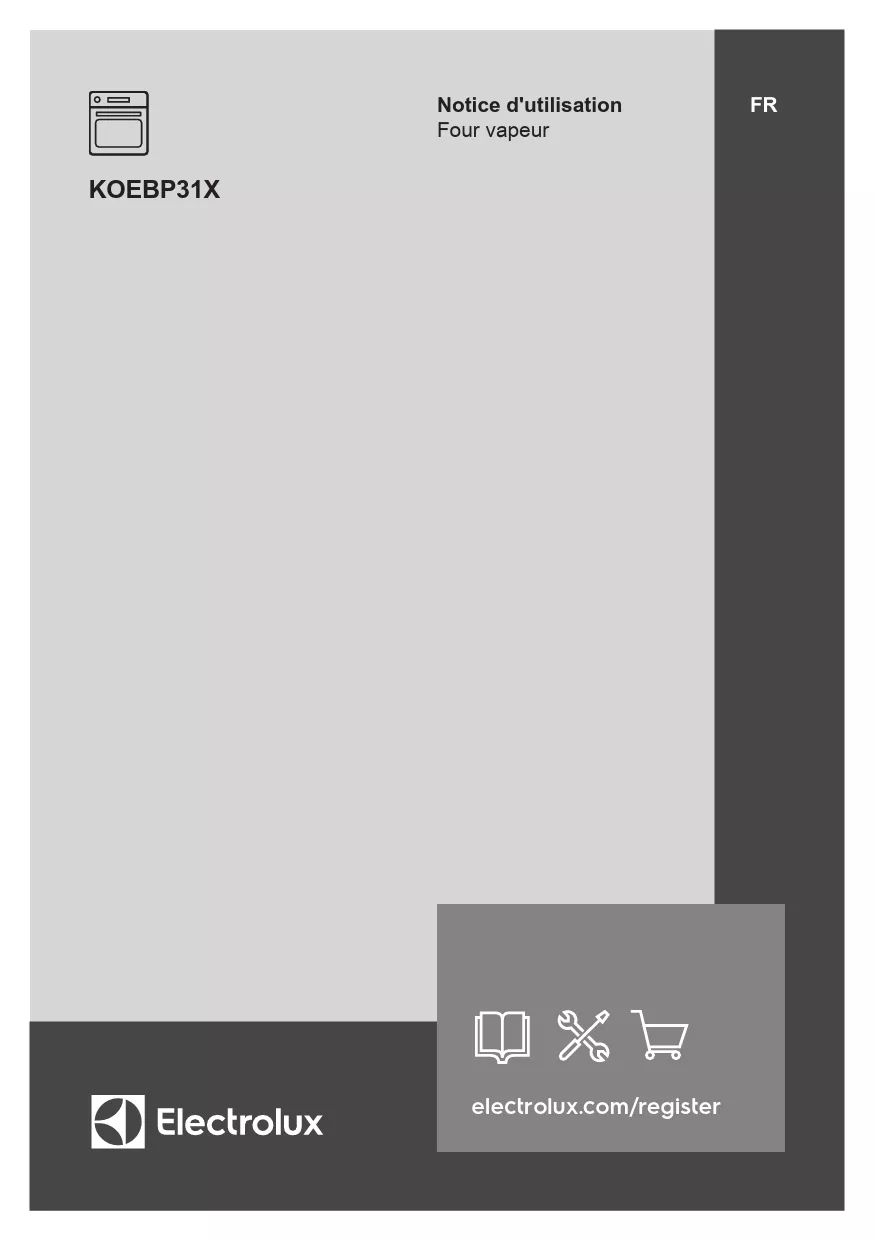 Mode d'emploi ELECTROLUX KOEBP31X