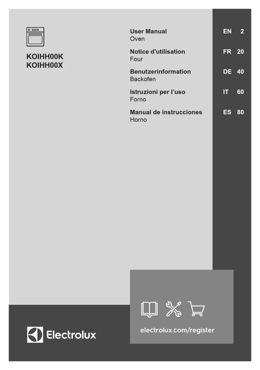 Mode d'emploi ELECTROLUX KOIHH00K