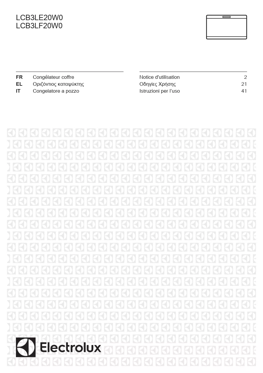 Mode d'emploi ELECTROLUX LCB3LF20W0