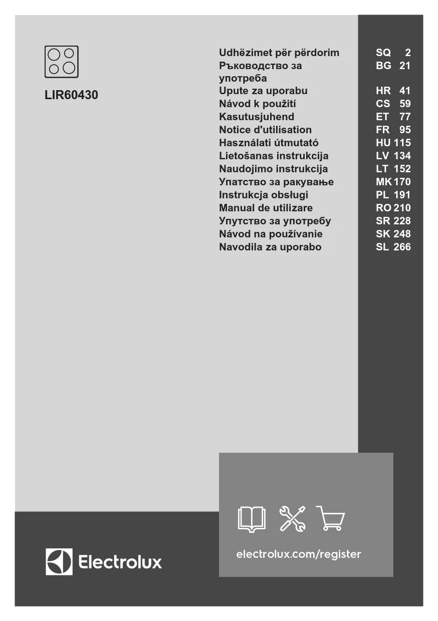 Mode d'emploi ELECTROLUX LIR60430