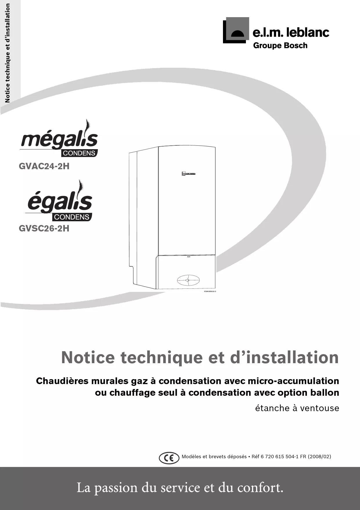 Mode d'emploi ELM LEBLANC MEGALIS GVAC24-2HV