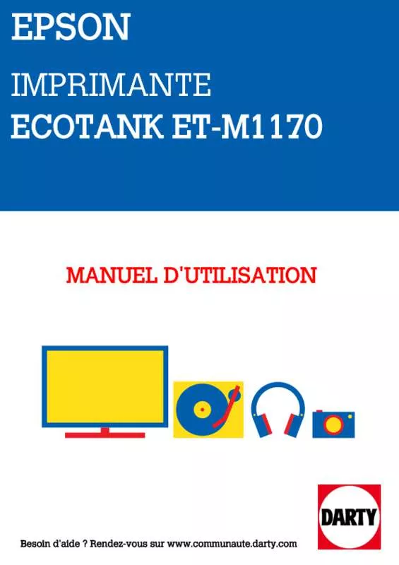Mode d'emploi EPSON ECOTANK ET-M1170