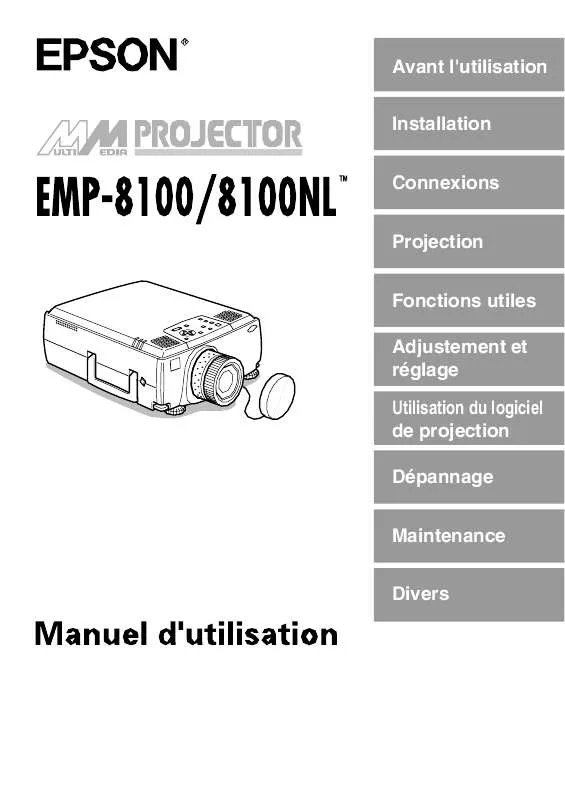 Mode d'emploi EPSON EMP-8100