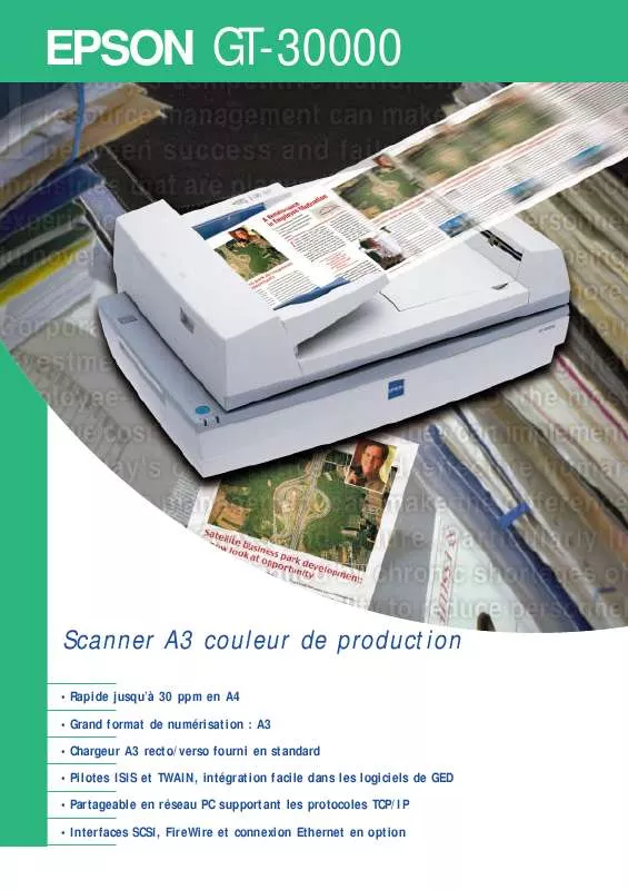 Mode d'emploi EPSON GT-30000N