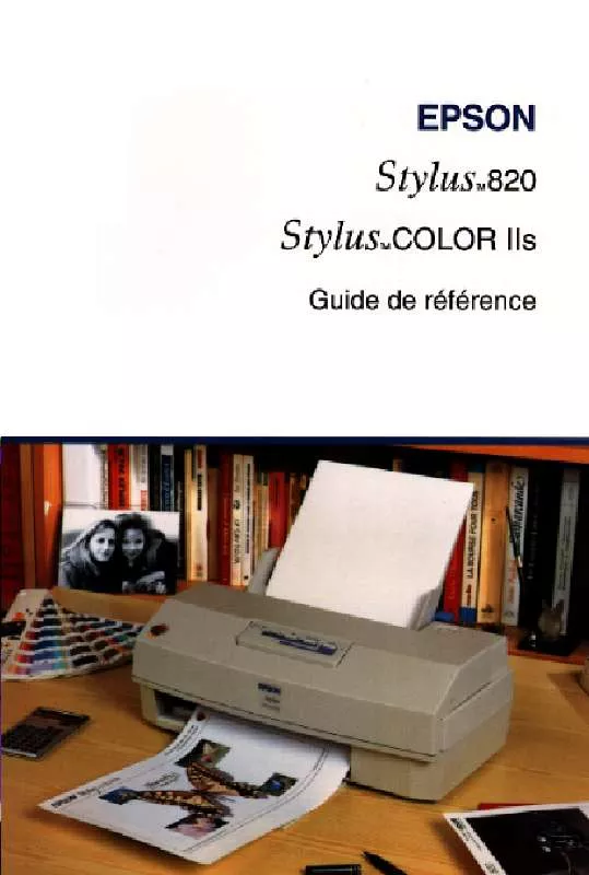 Mode d'emploi EPSON STYLUS COLOR IIS