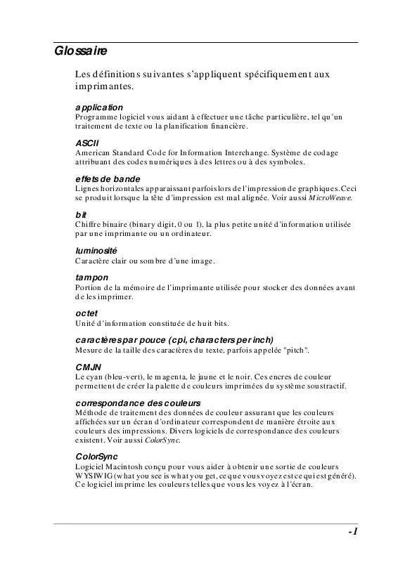 Mode d'emploi EPSON STYLUS SCAN 2500