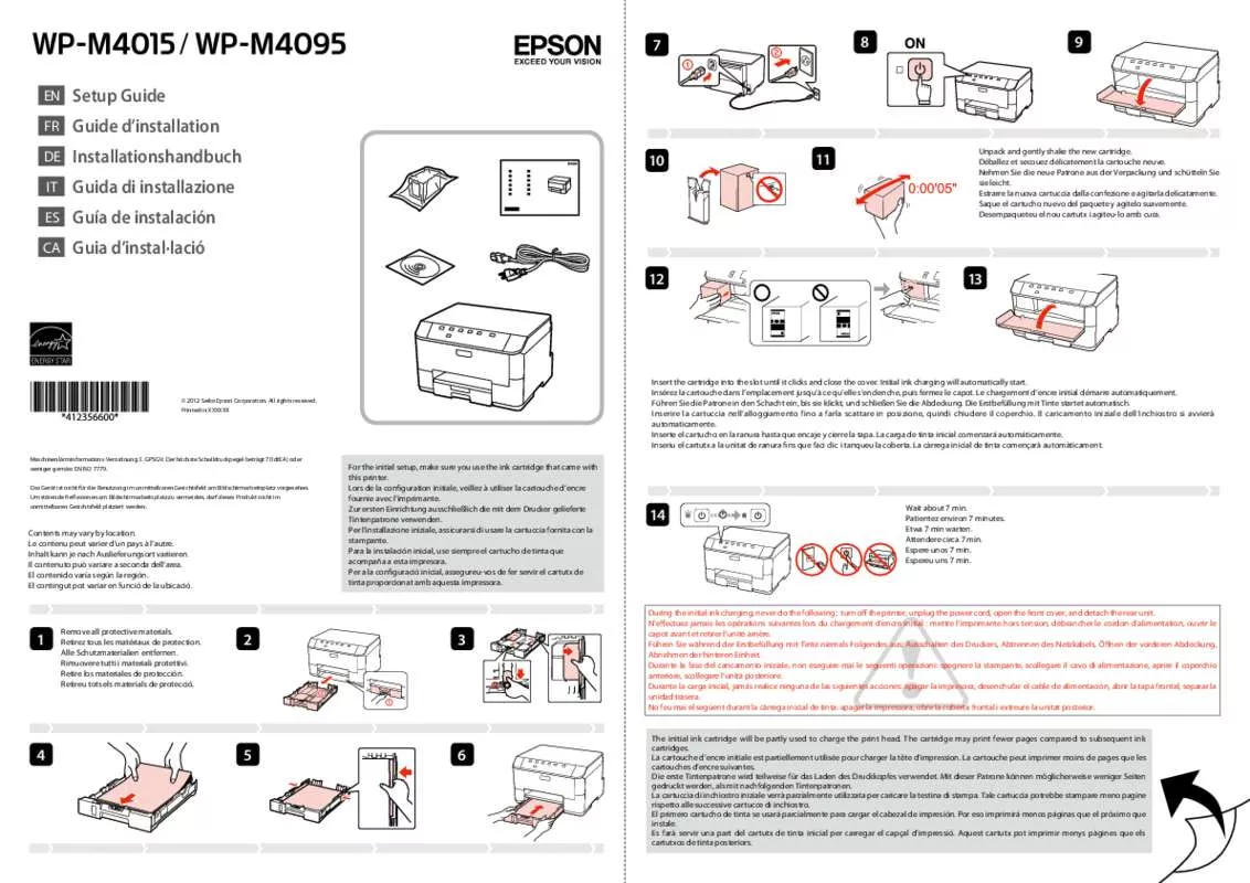 Mode d'emploi EPSON WORKFORCE PRO WP-M4015 DN