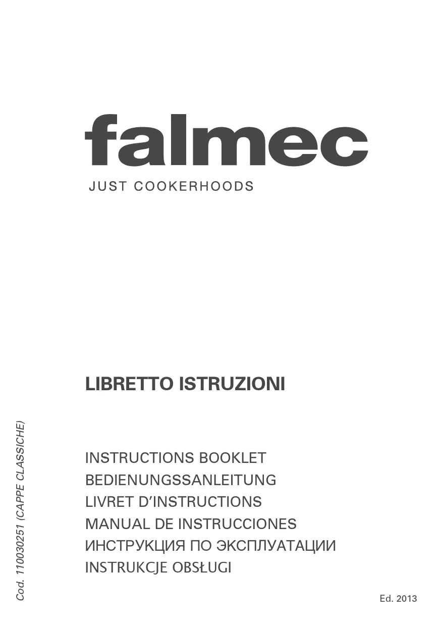 Mode d'emploi FALMEC GINEVRA TILE 600