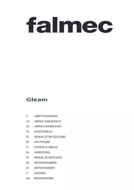 Mode d'emploi FALMEC GLEAM 1410