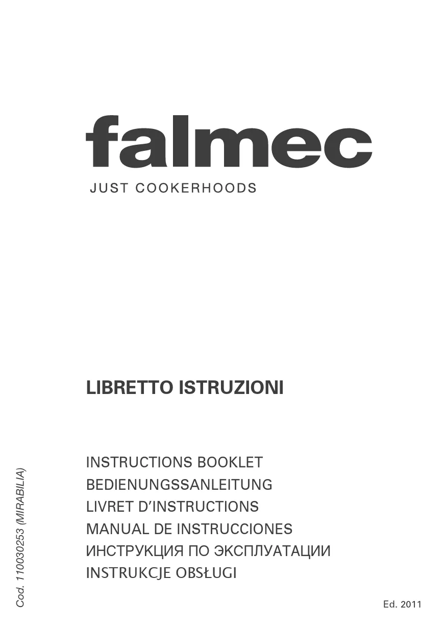 Mode d'emploi FALMEC KRISTAL 800