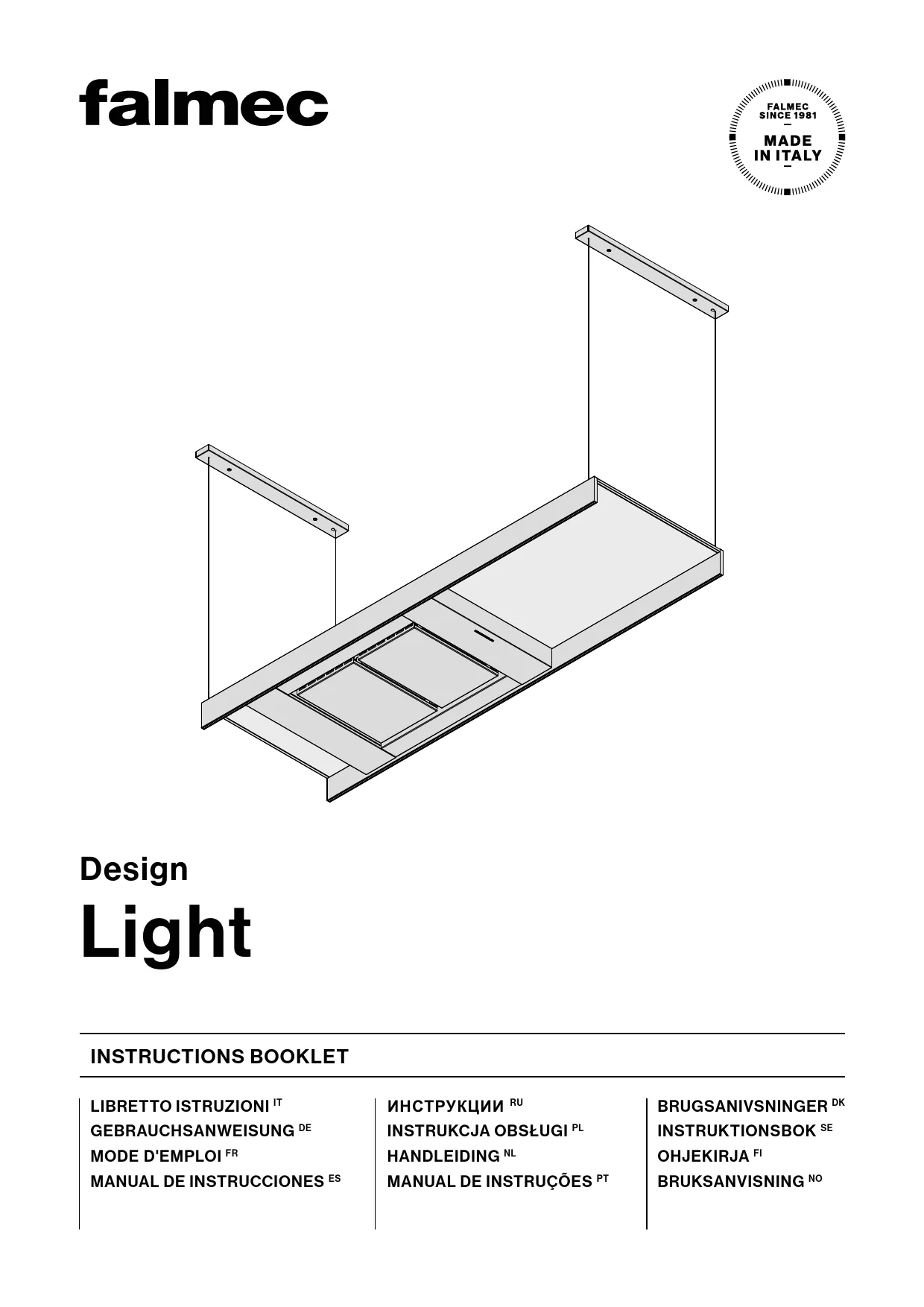 Mode d'emploi FALMEC LIGHT2620