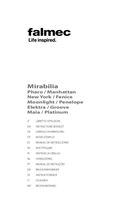 Mode d'emploi FALMEC NEW YORK