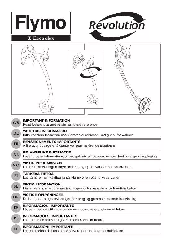 Mode d'emploi FLYMO REVOLUTION 2300