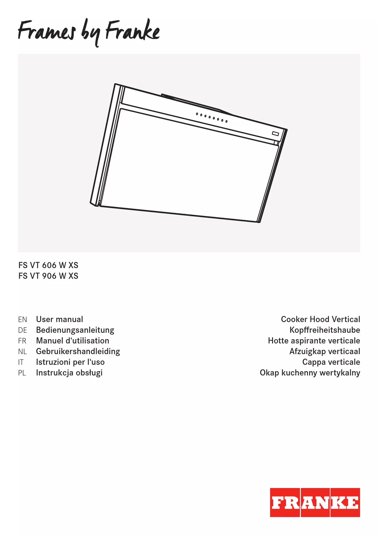 Mode d'emploi FRANKE FS VT 906 W XS