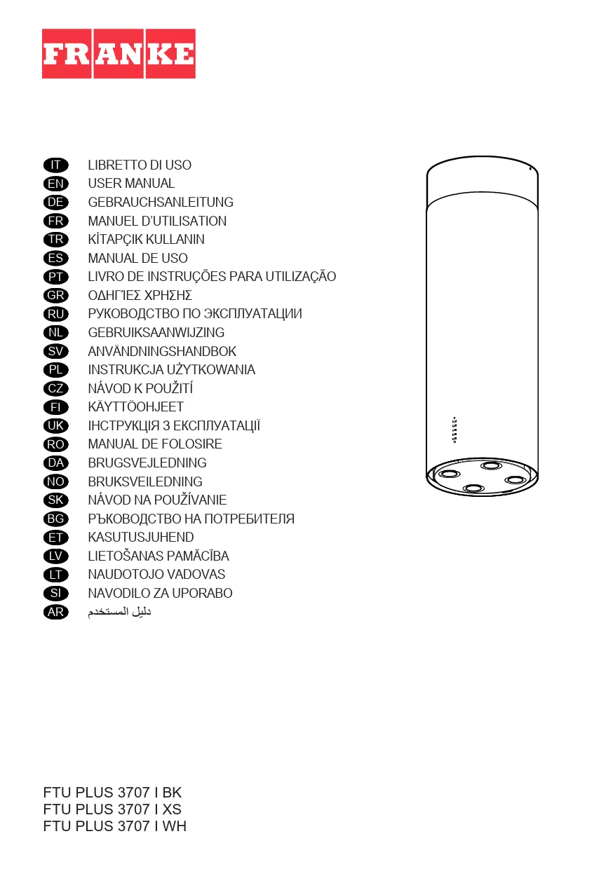 Mode d'emploi FRANKE TUBE PLUS FTU PLUS 3707 I XS