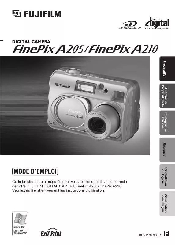 Mode d'emploi FUJIFILM A210