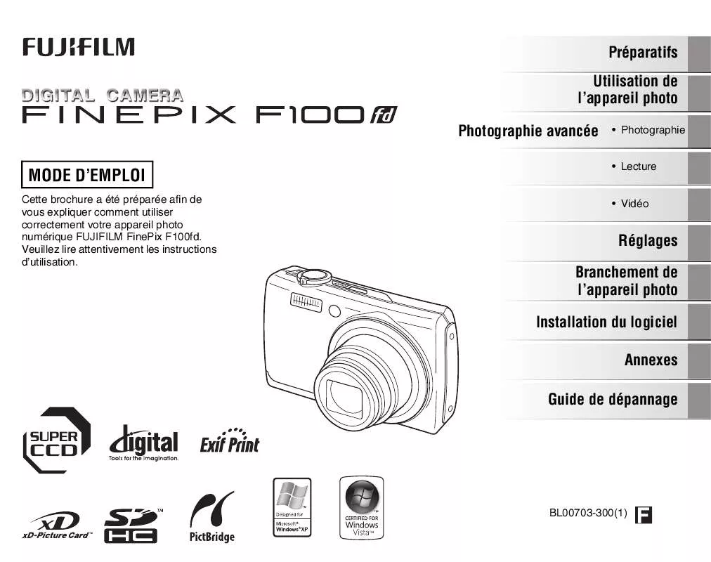 Mode d'emploi FUJIFILM F100FD