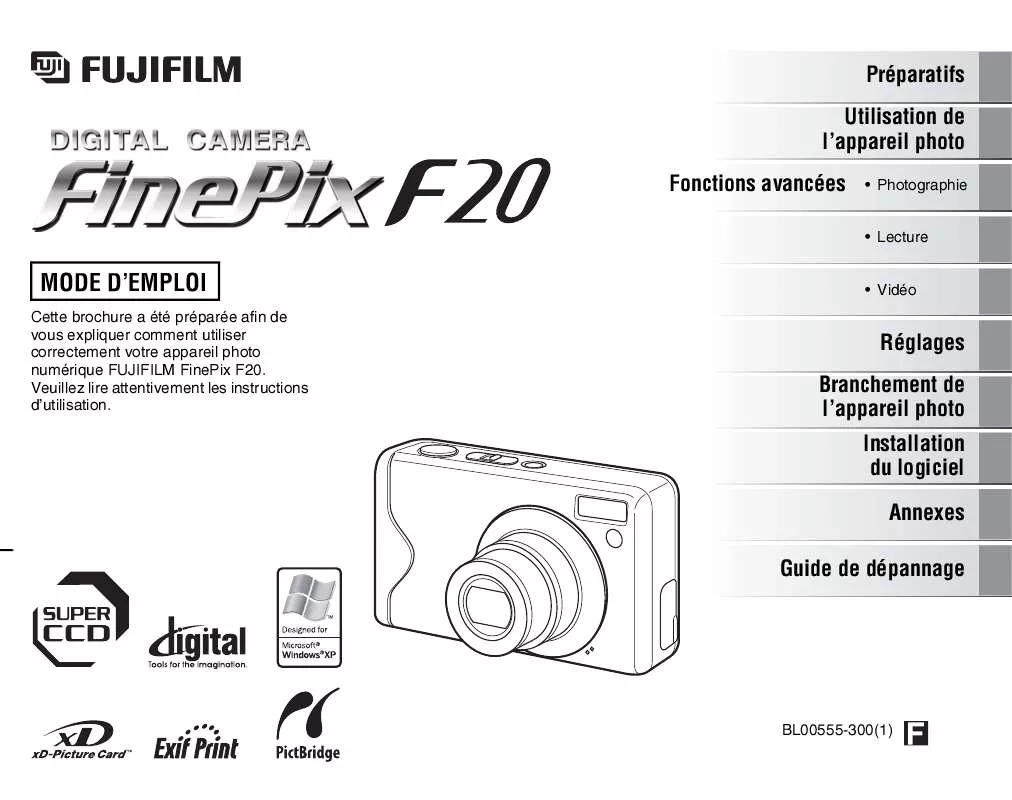 Mode d'emploi FUJIFILM F20