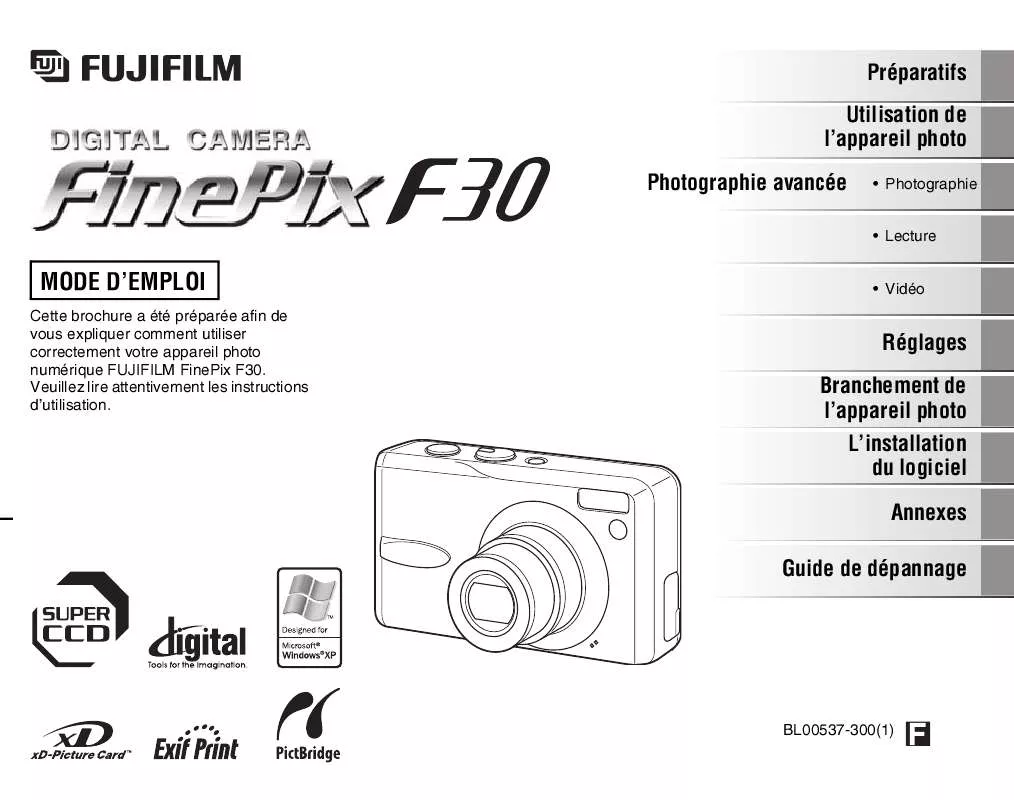 Mode d'emploi FUJIFILM F30