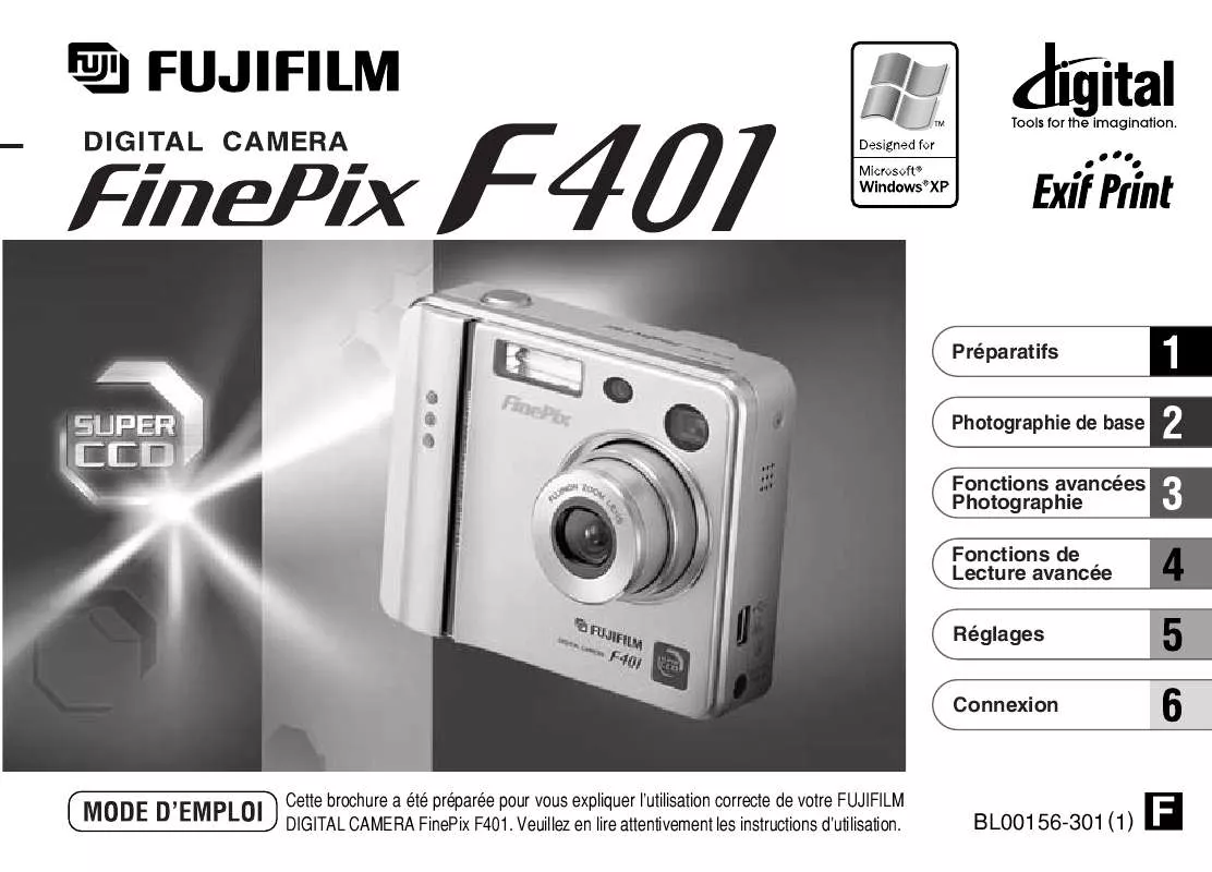 Mode d'emploi FUJIFILM F401 ZOOM