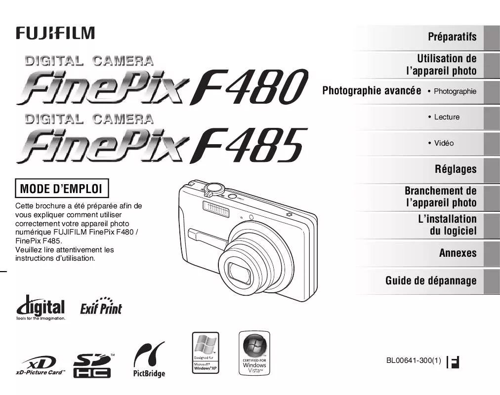 Mode d'emploi FUJIFILM F480