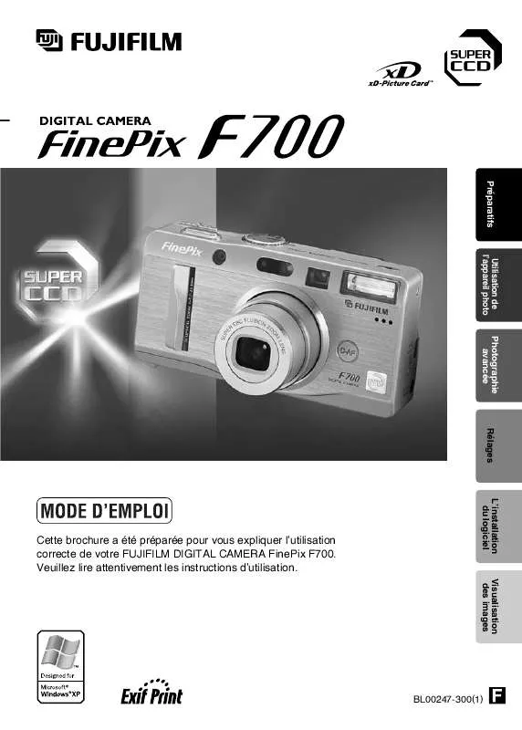 Mode d'emploi FUJIFILM F700