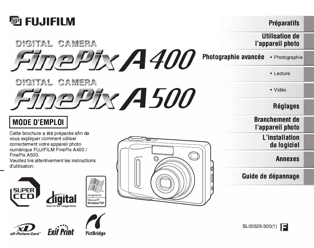 Mode d'emploi FUJIFILM FINEPIX A400