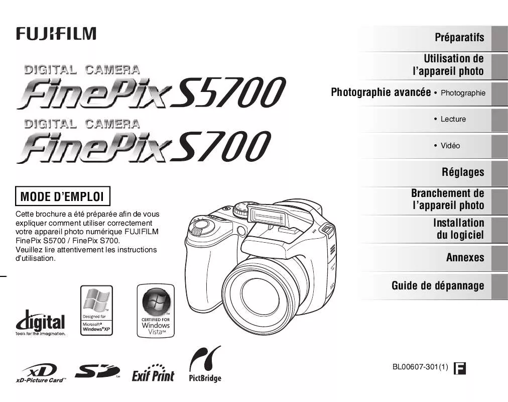 Mode d'emploi FUJIFILM FINEPIX S5700