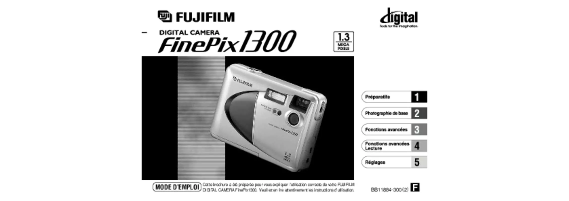 Mode d'emploi FUJIFILM FINEPIX 1300