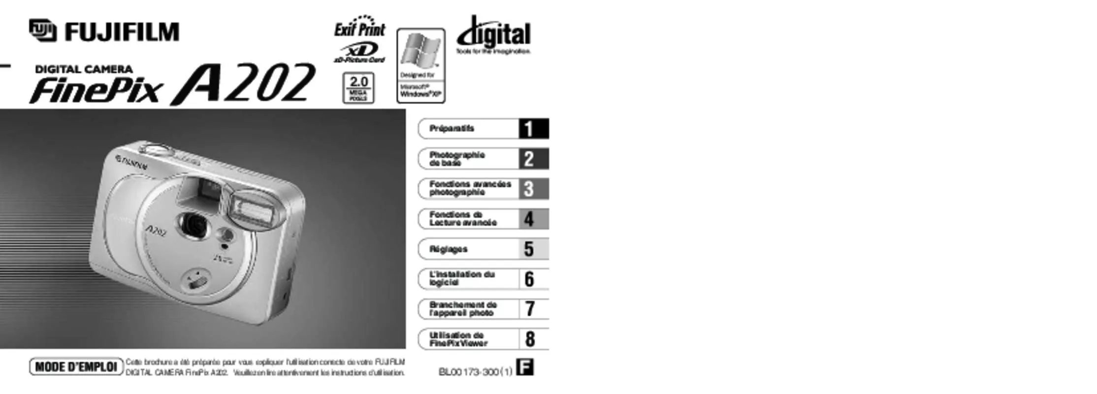 Mode d'emploi FUJIFILM FINEPIX A202