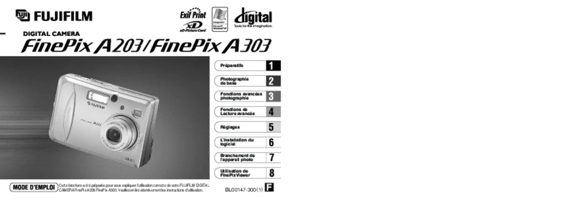 Mode d'emploi FUJIFILM FINEPIX A203