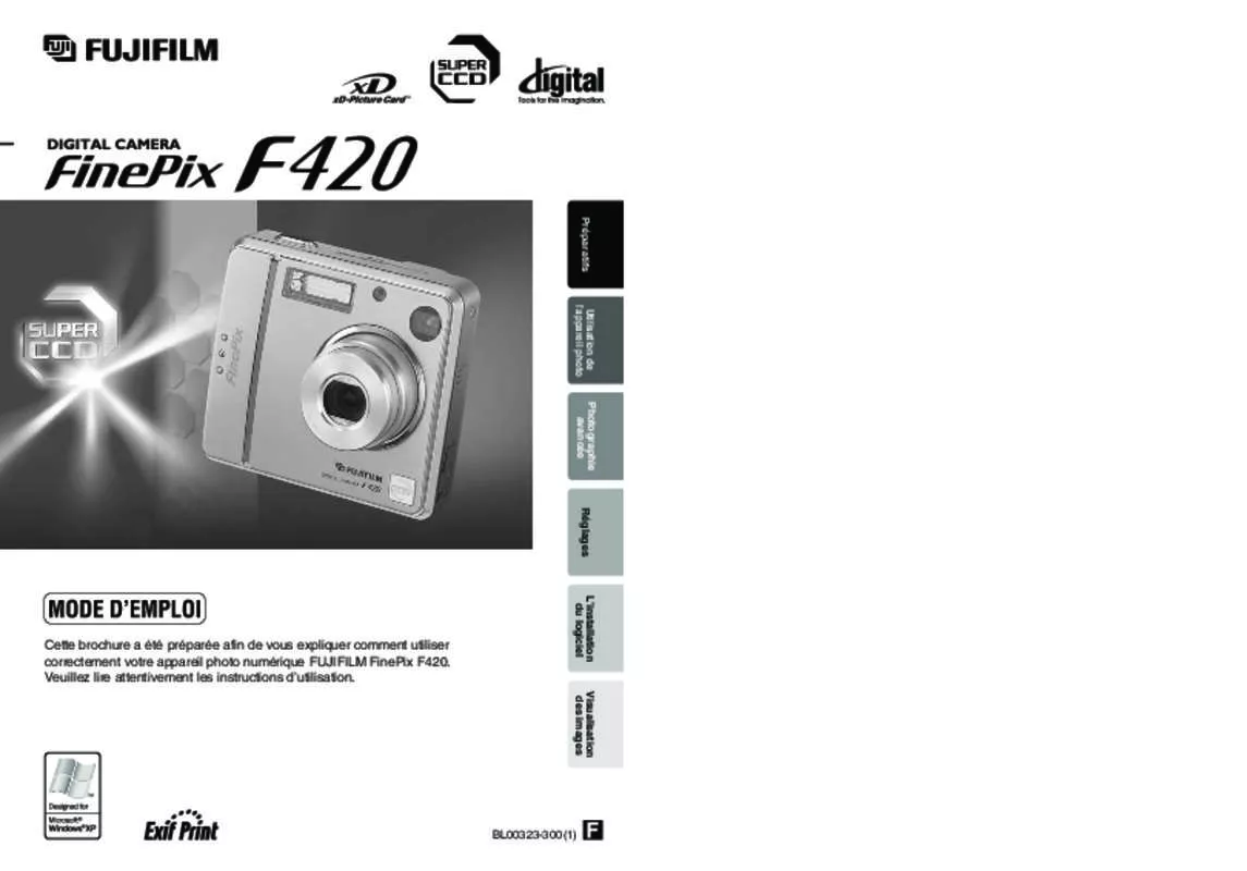 Mode d'emploi FUJIFILM FINEPIX F420