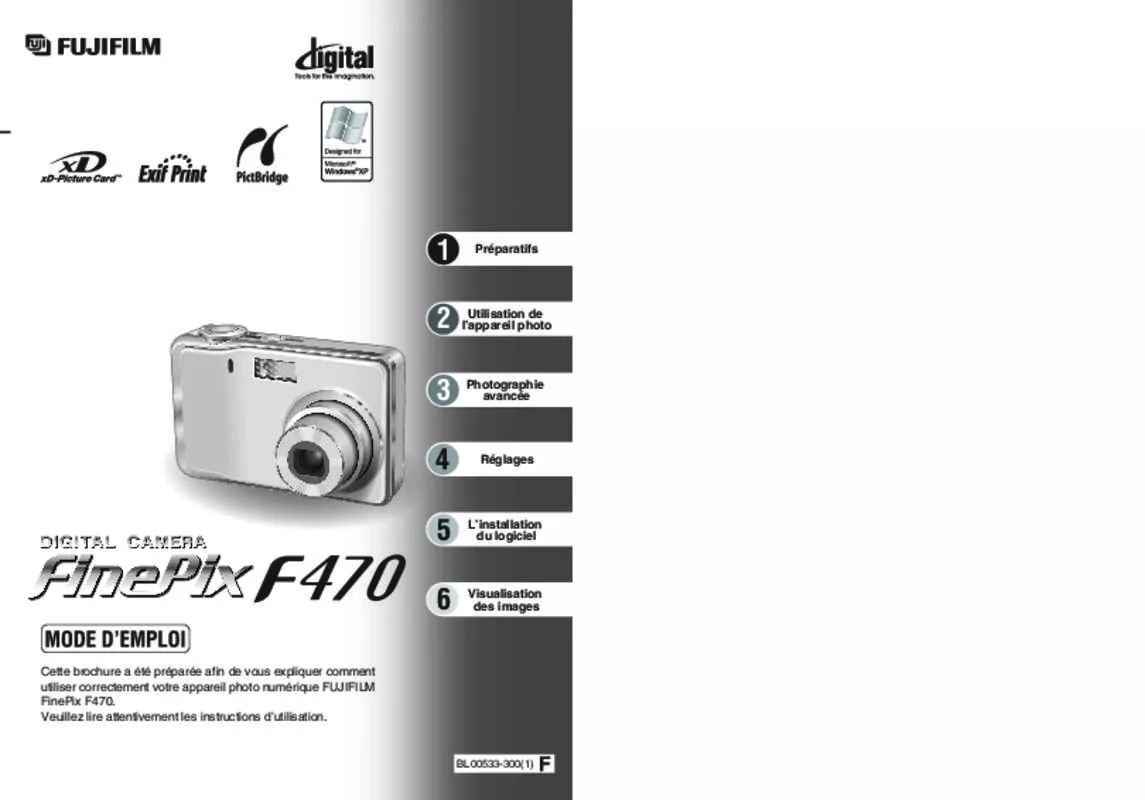 Mode d'emploi FUJIFILM FINEPIX F470