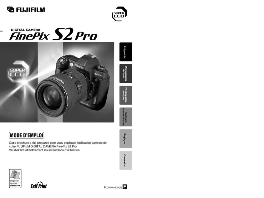 Mode d'emploi FUJIFILM FINEPIX S2PRO