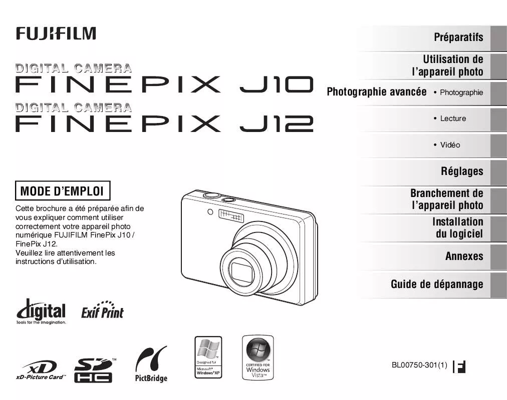 Mode d'emploi FUJIFILM J10