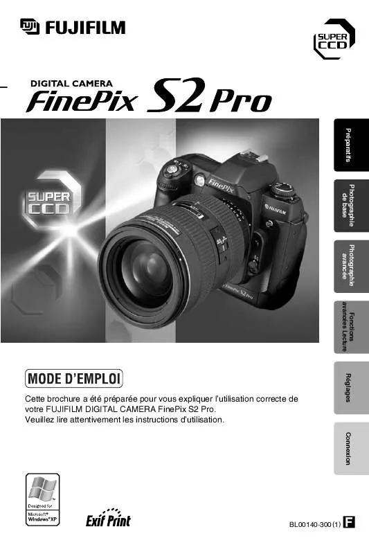 Mode d'emploi FUJIFILM S2 PRO