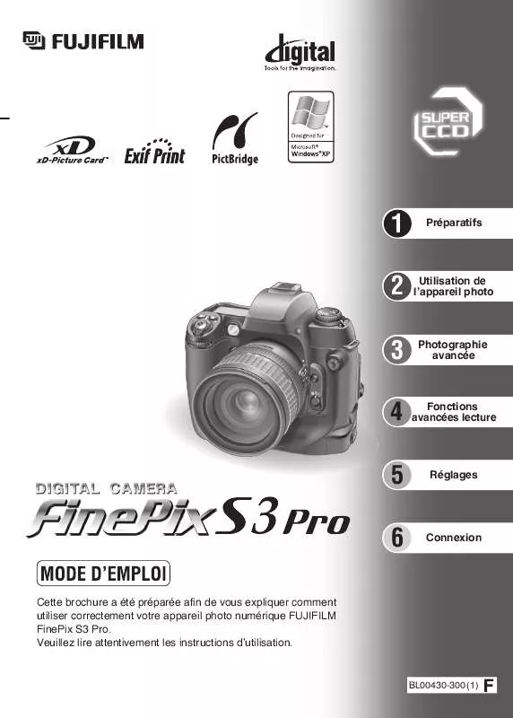 Mode d'emploi FUJIFILM S3 PRO