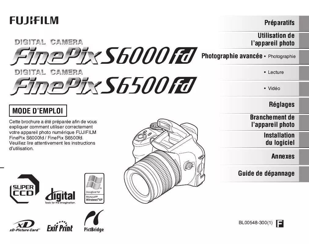 Mode d'emploi FUJIFILM S6500FD