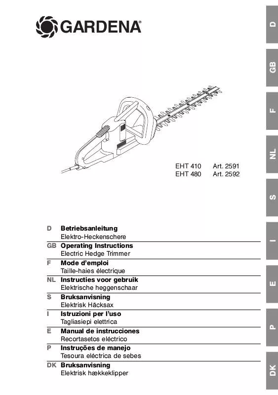 Mode d'emploi GARDENA EHT 410