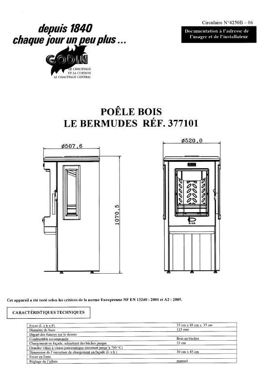 Mode d'emploi GODIN 377101