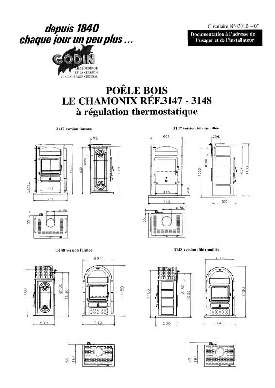 Mode d'emploi GODIN CHAMONIX