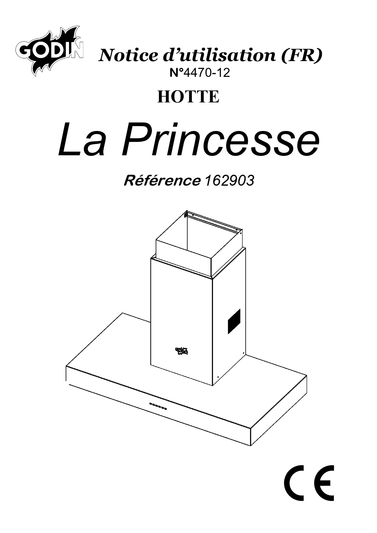 Mode d'emploi GODIN PRINCESSE 162903 AR