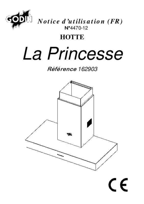 Mode d'emploi GODIN PRINCESSE 162903