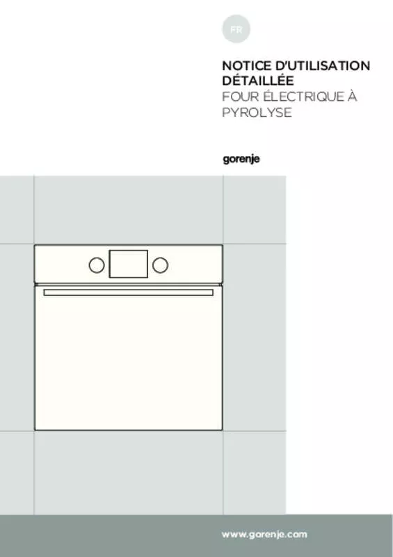 Mode d'emploi GORENJE B7475E