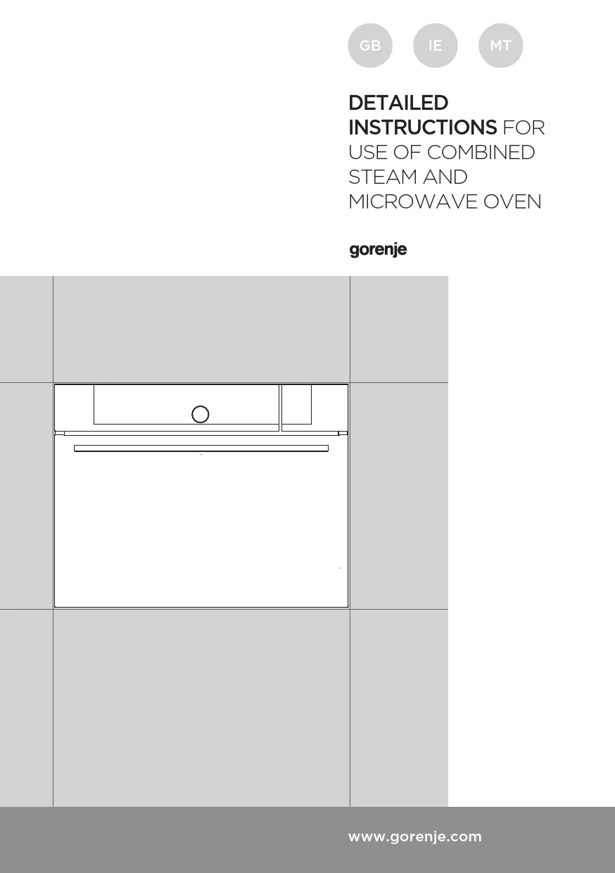 Mode d'emploi GORENJE BCMS598S19X