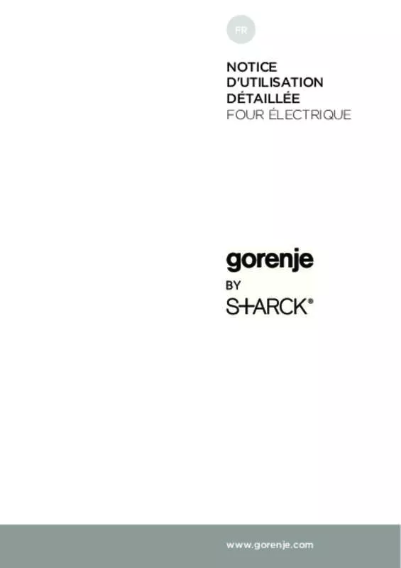 Mode d'emploi GORENJE BO547ST