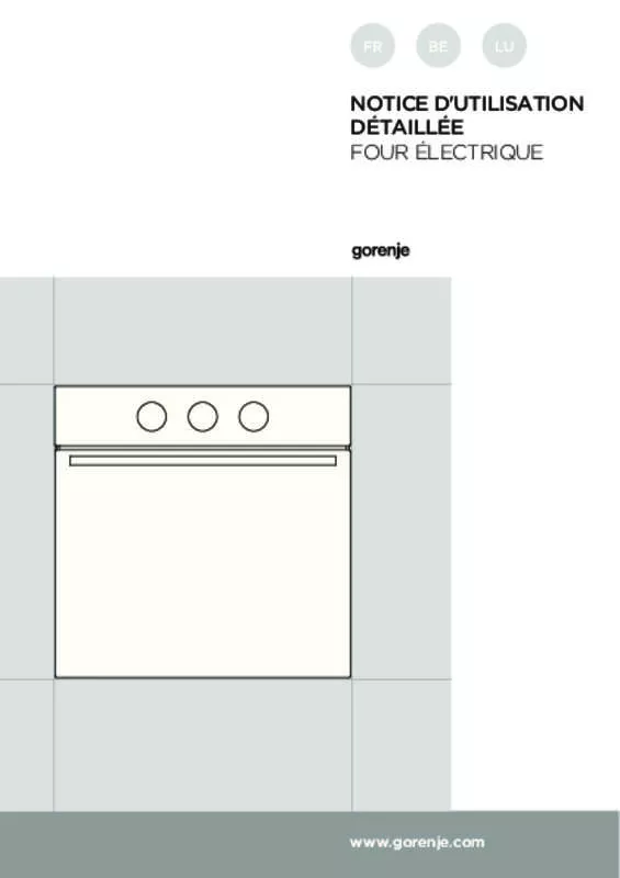 Mode d'emploi GORENJE BO625E10XK