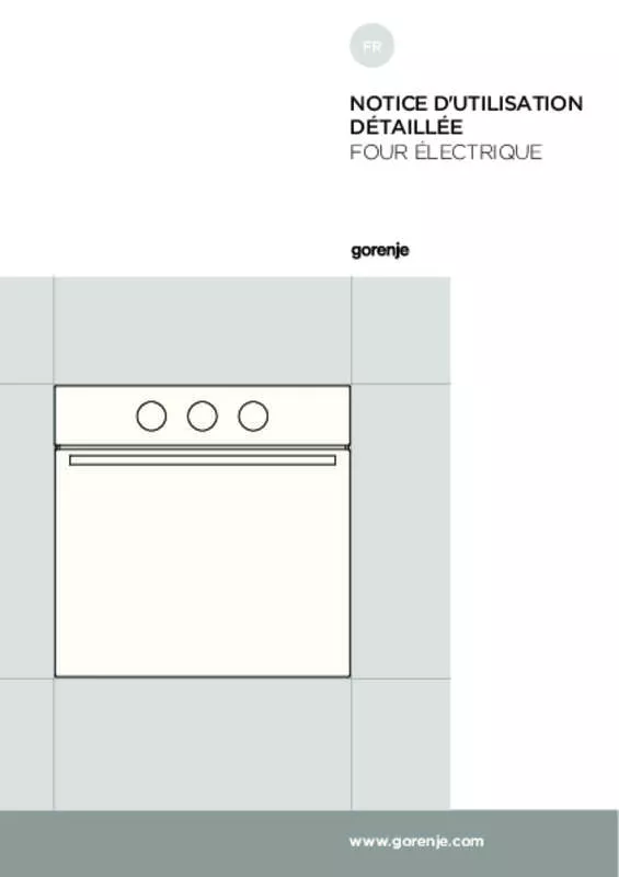 Mode d'emploi GORENJE BO6P2B