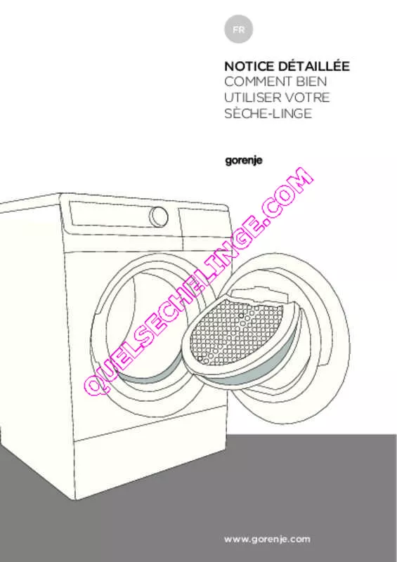 Mode d'emploi GORENJE D61110