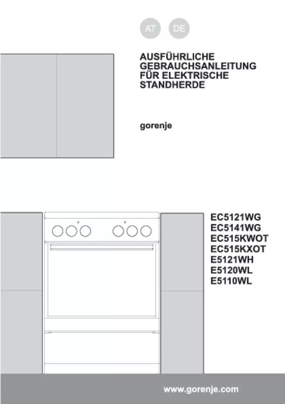 Mode d'emploi GORENJE E5121WH